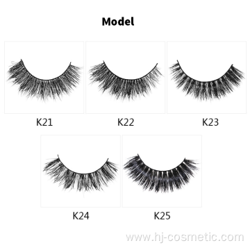 High quality 5 pairs 3d mink fur false eyelash 3d mink eyelashes